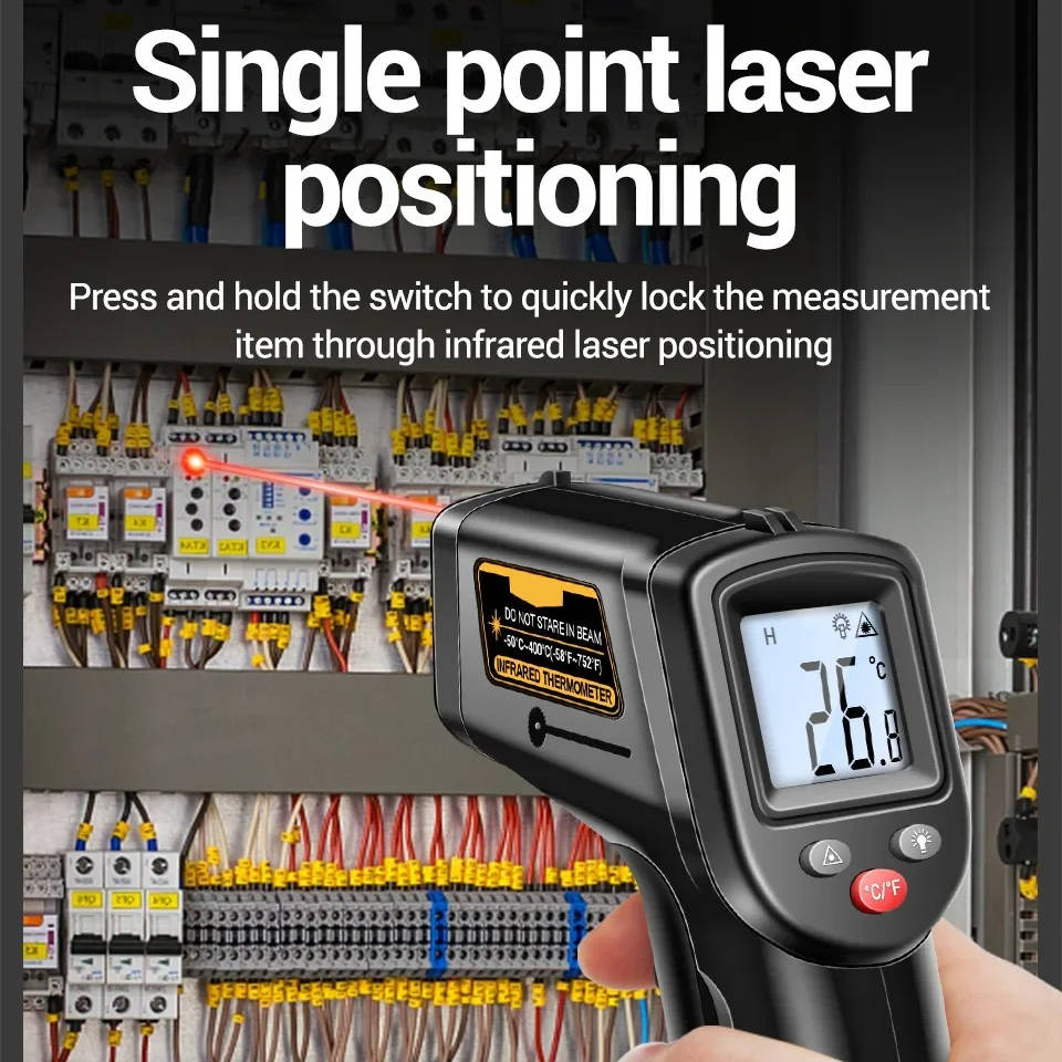 Digitales Infrarot-Laser-Thermometer, berührungsloses Temperaturmessgerät