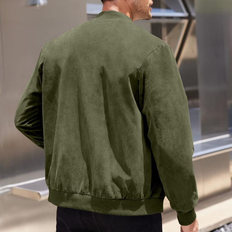 Jack met rits heren – Casual jack met zijzakken en doorlopende rits voor heren