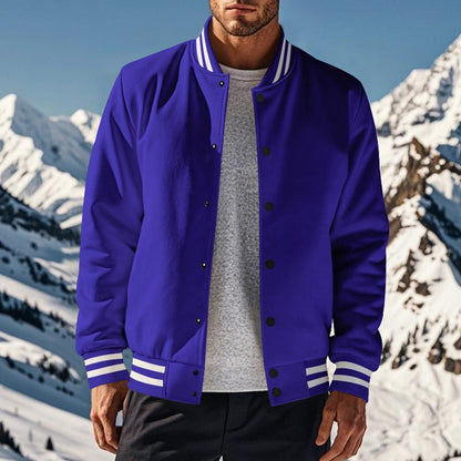 Heren Baseballjacke – Sportieve jas met staande kraag en comfortabele pasvorm