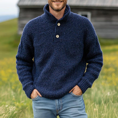 Heren Trui – Comfortabele trui met staande kraag, warme en stijlvolle sweater