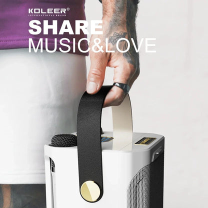 Tragbarer Karaoke-Bluetooth-Lautsprecher mit 360°-Sound