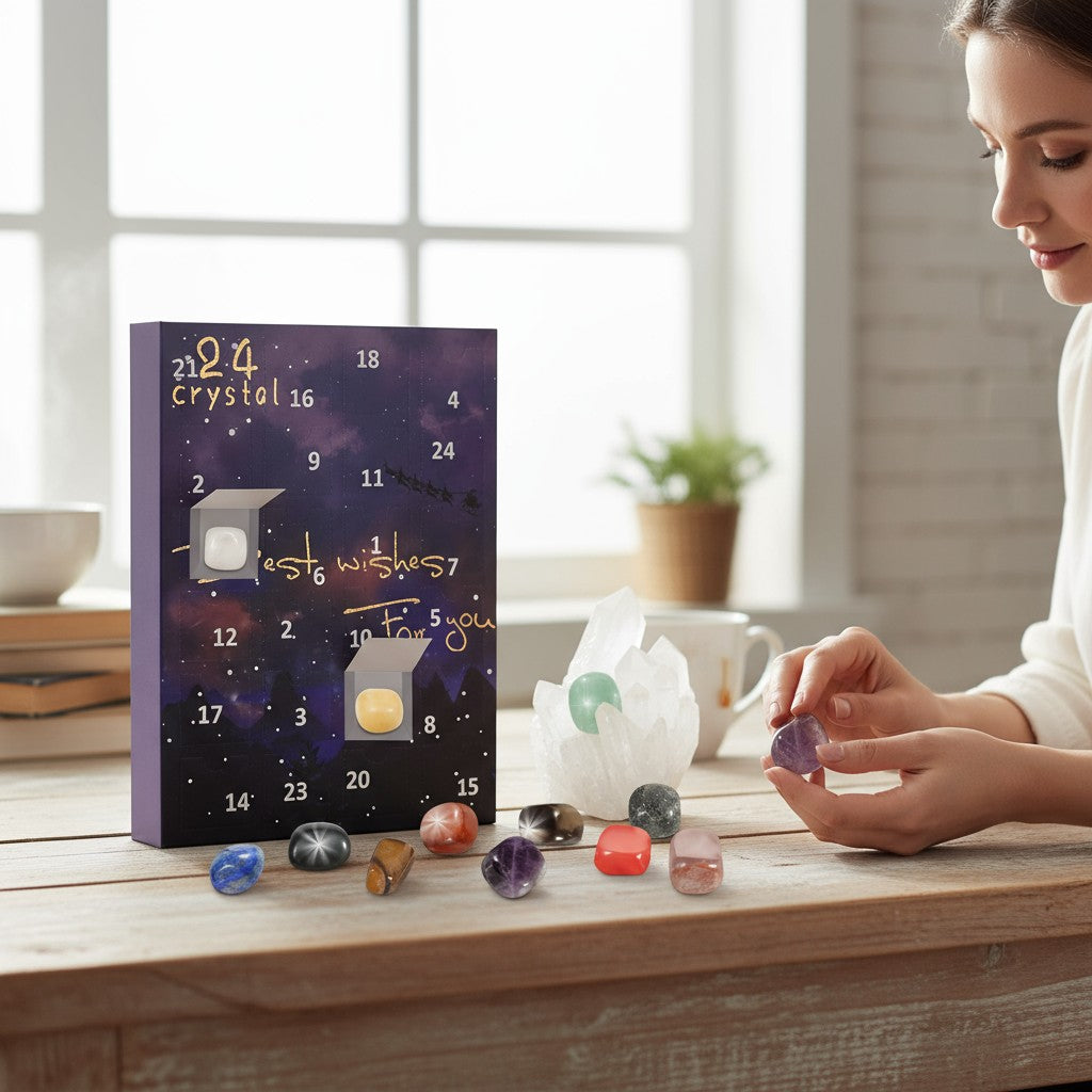 Kristallen Adventskalender 2025 Kerstcadeau 24 Dagen