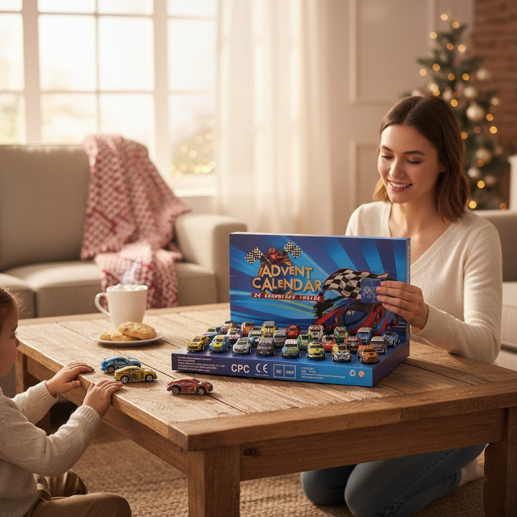 Racing Auto Advent Kalender 24 Dagen Countdown