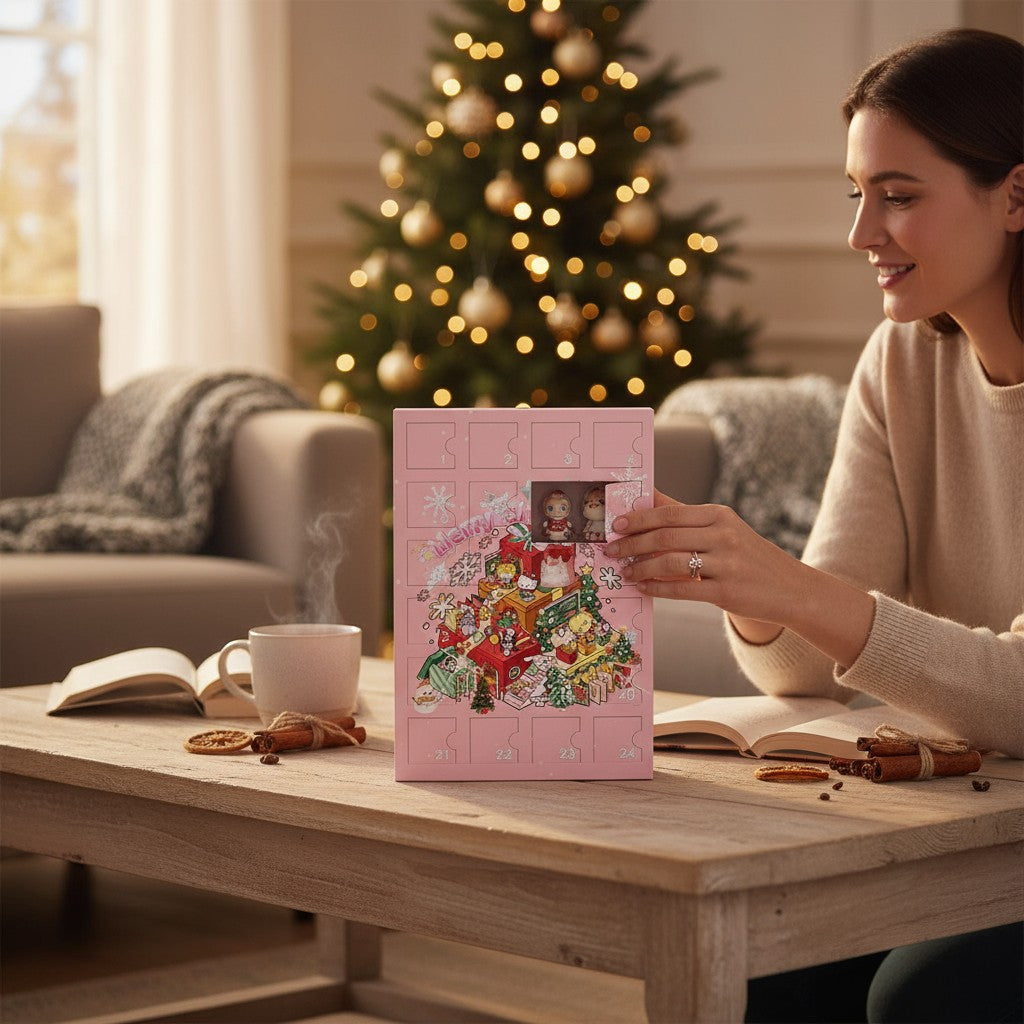 Kerst adventskalender meisjes 24 verrassingen ornamenten