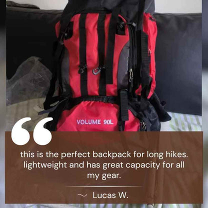 Hiking Rugzak 90L Waterdicht Kampeertochten