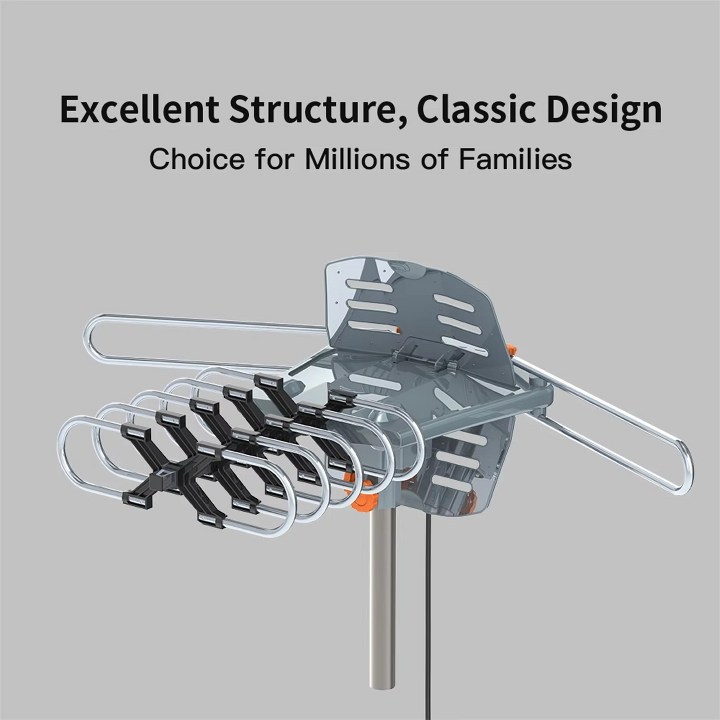 HD TV Antenne 360 Graden Gemotoriseerd met Montagepaal