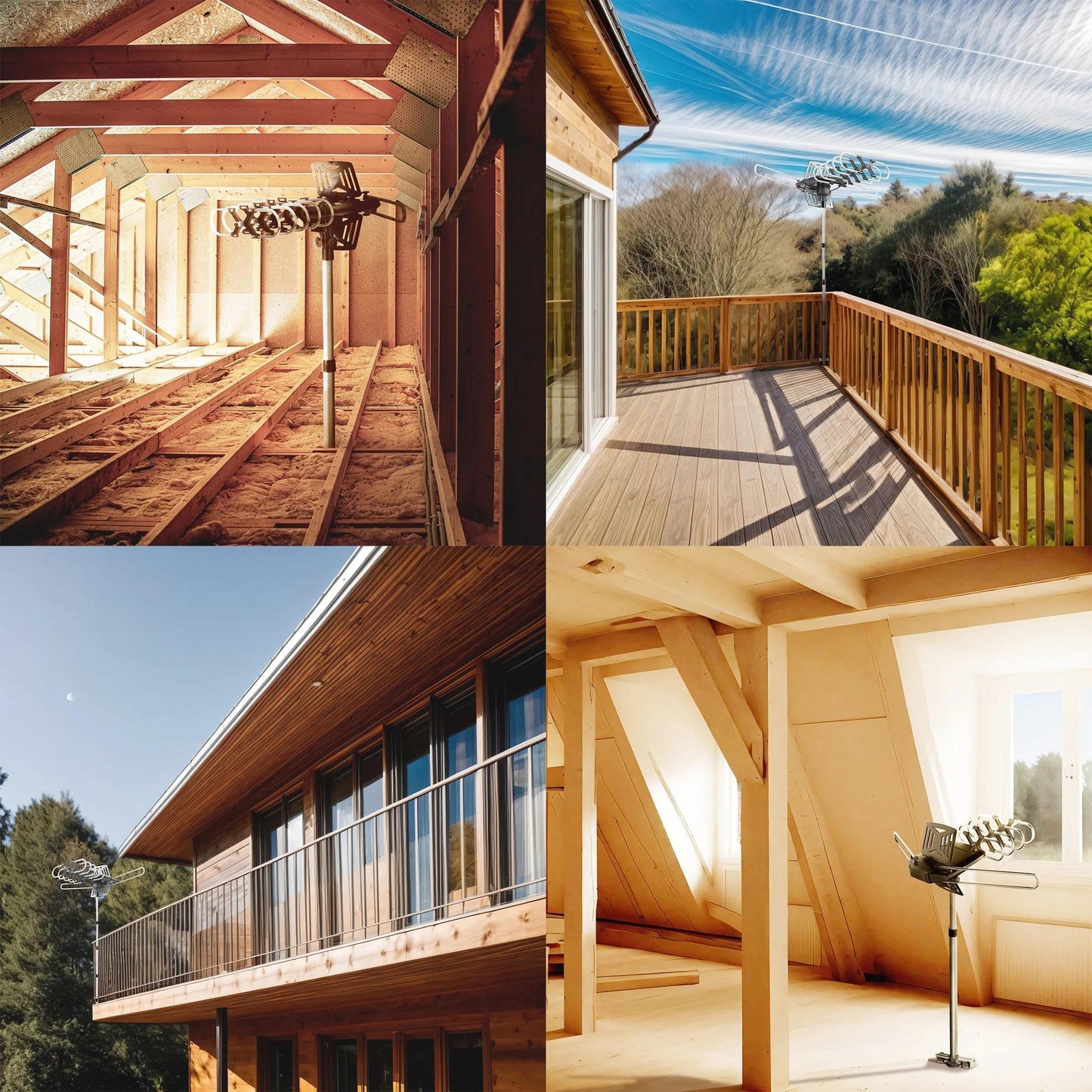 HD TV Antenne 360 Graden Gemotoriseerd met Montagepaal