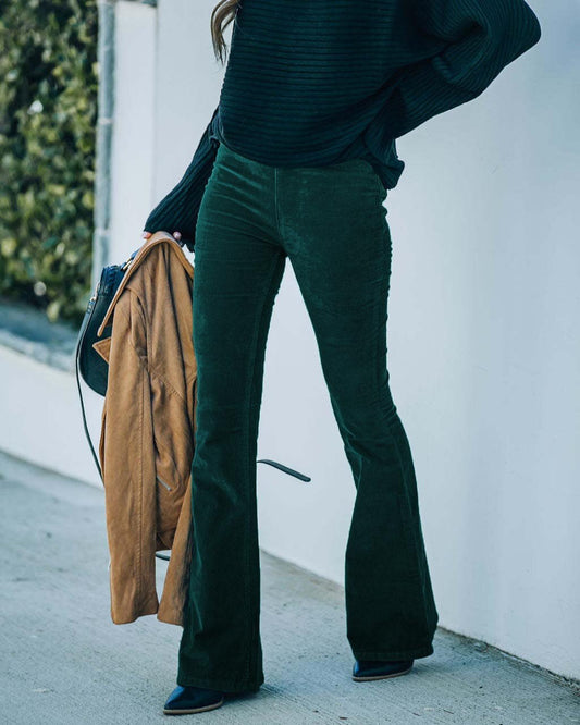 Flared Pants Dames – Smalle Flared Broek voor Casual en Chic Outfits