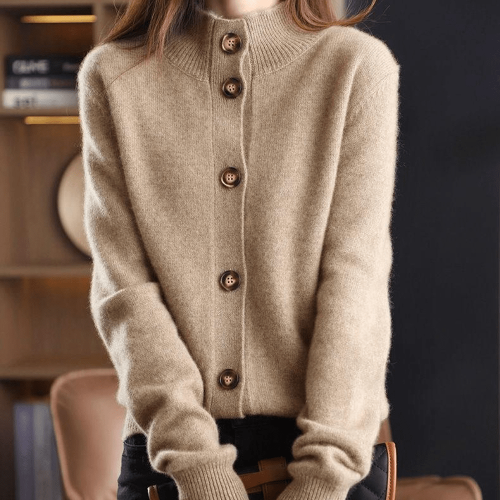 Trui Dames met Knopsluiting – Comfortabele Gebreide Trui voor Herfst en Winter