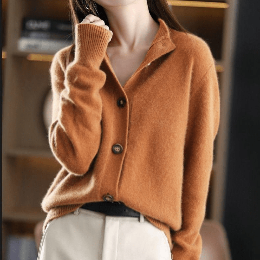 Trui Dames met Knopsluiting – Comfortabele Gebreide Trui voor Herfst en Winter