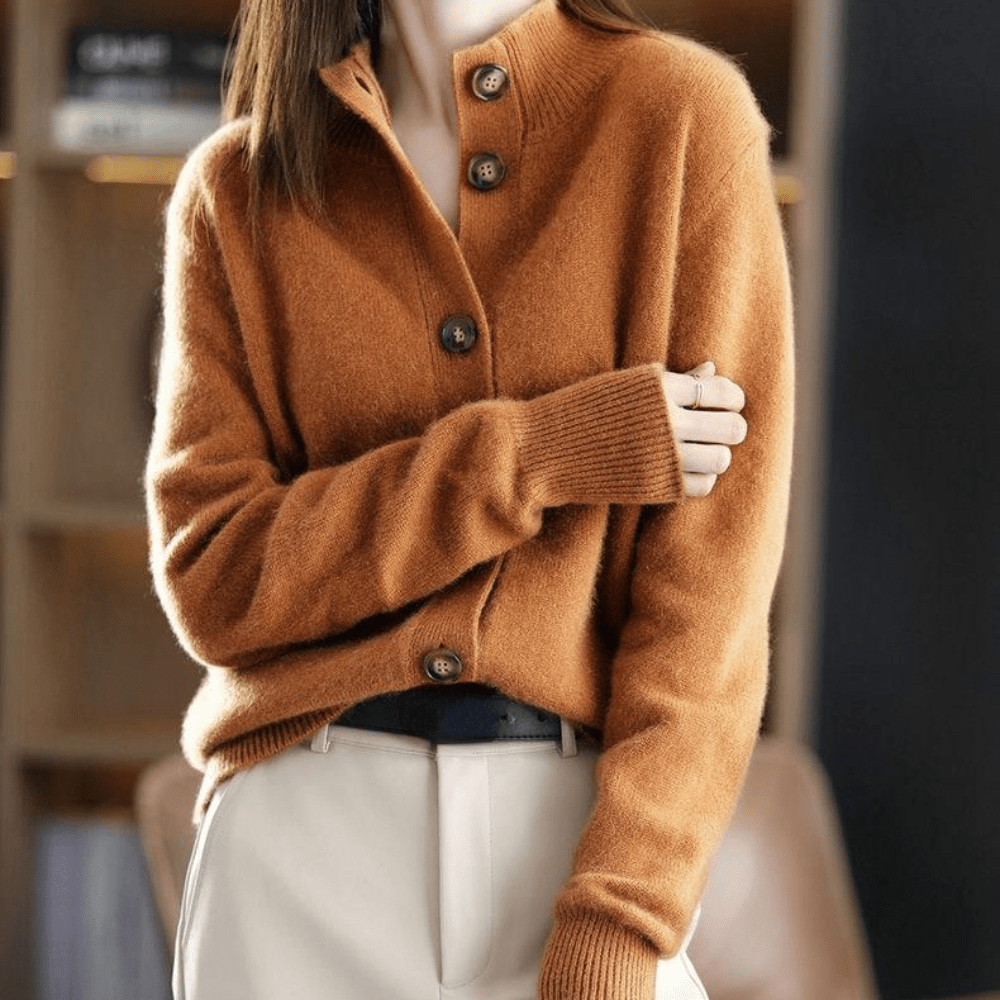 Trui Dames met Knopsluiting – Comfortabele Gebreide Trui voor Herfst en Winter