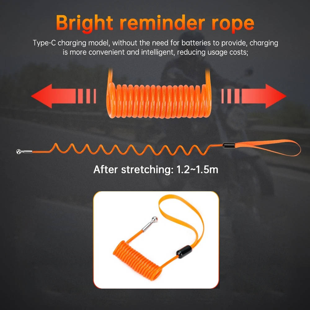 Motorrad-Scheibenbremsenschloss-Alarm