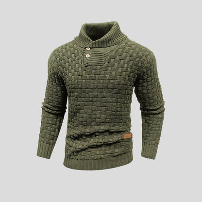 Knop-up-Pullover heren – Comfortabele trui met knopen en moderne pasvorm