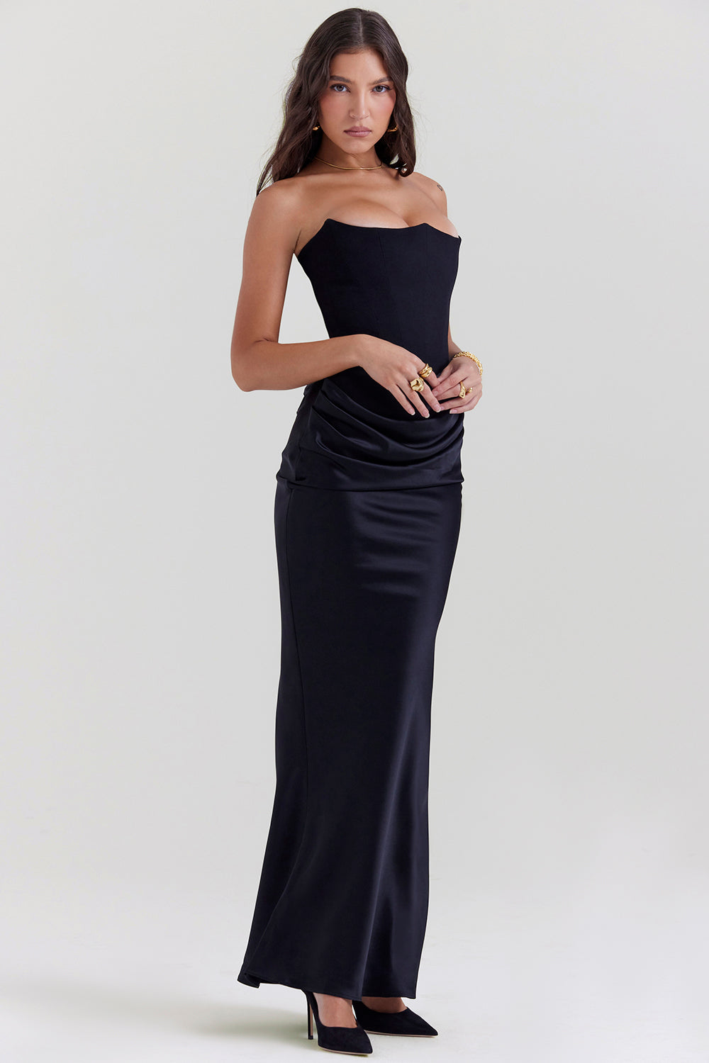 Korsetjurk dames – Elegante strapless jurk voor bruiloft en feestgelegenheden