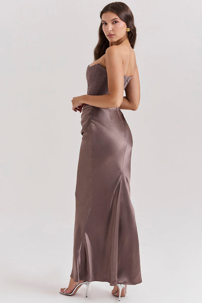 Korsetjurk dames – Elegante strapless jurk voor bruiloft en feestgelegenheden
