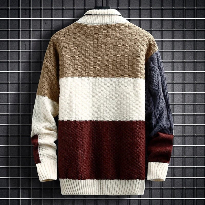 Schildpad Trui Heren – Warme gebreide trui met schildpadmotief voor casual stijl