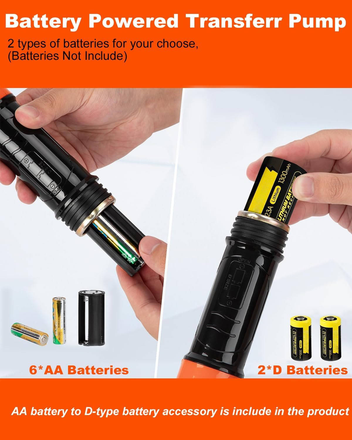 Tragbare elektrische Saugpumpe für Benzin, Diesel und Wasser