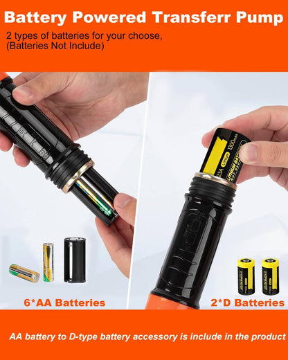 Tragbare elektrische Saugpumpe für Benzin, Diesel und Wasser