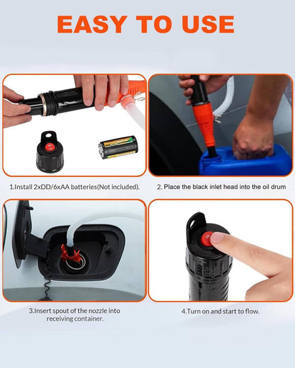 Tragbare elektrische Saugpumpe für Benzin, Diesel und Wasser