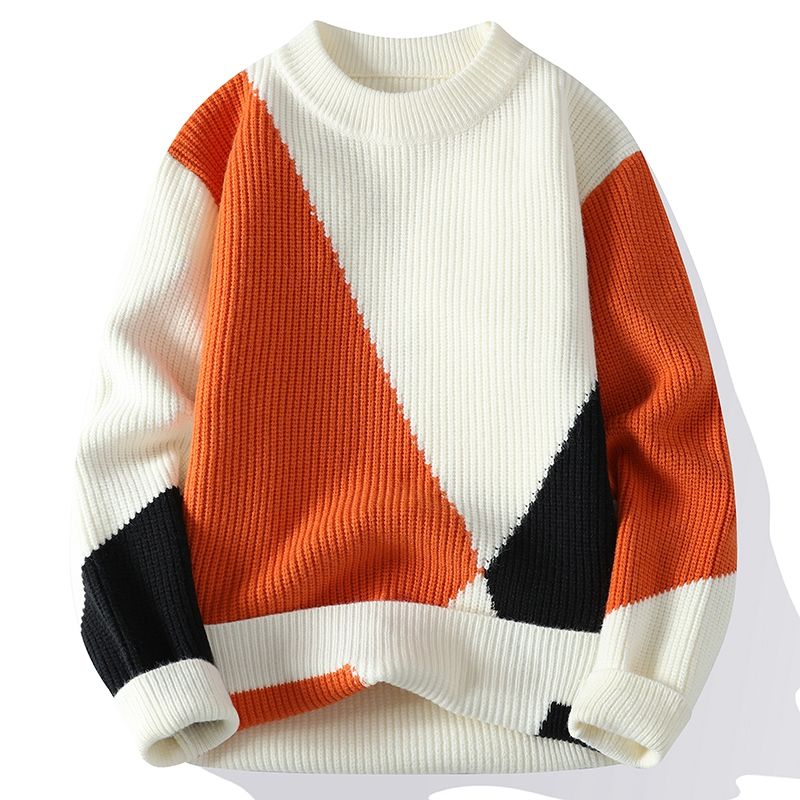 Heren Trui Meerkleurig – Comfortabele Gebreide Trui voor Casual en Sportief Gebruik
