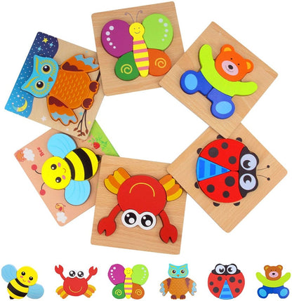 Dierenpuzzels 6 Pack Kinderpuzzels Educatieve Puzzels