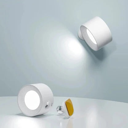 Wiederaufladbare LED-Wandleuchte, 360° drehbar, dimmbar