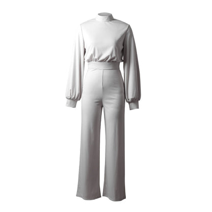 Lange mouwen dames jumpsuit – Elegante jumpsuit met comfortabele pasvorm voor elke gelegenheid