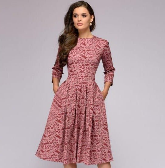 Bloemenjurk Dames – Elegante Gebloemde Jurk voor Zomer en Feest