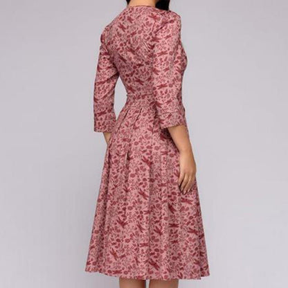 Bloemenjurk Dames – Elegante Gebloemde Jurk voor Zomer en Feest