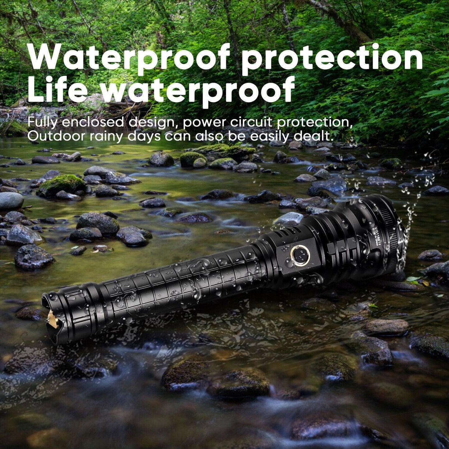 Oplaadbare LED Zaklamp 99000LM XHP90