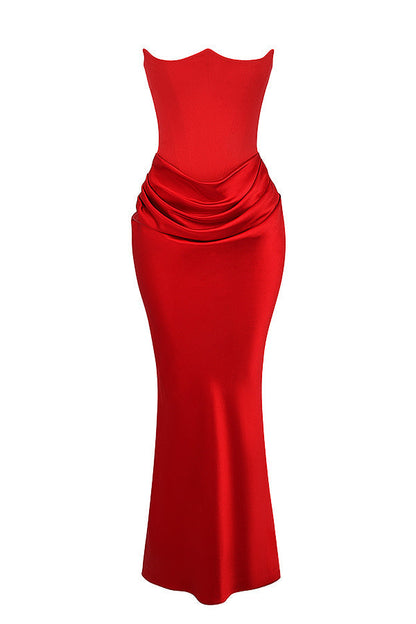 Korsetjurk dames – Elegante strapless jurk voor bruiloft en feestgelegenheden