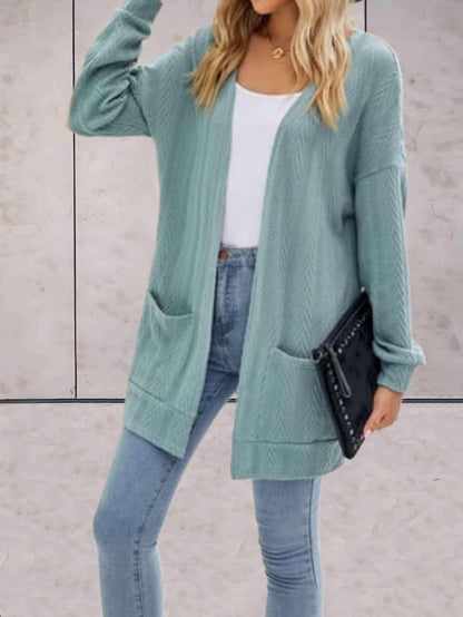 Lange cardigan dames – Casual gebreide cardigan voor dagelijks gebruik