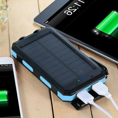 Zonne-energie Powerbank Waterdichte Lader 10000mAh