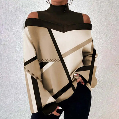 Top voor dames – Elegante blouse met geometrische print en moderne snit