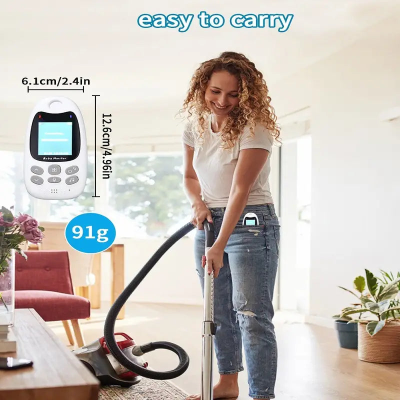 Kabelloses Babyphone mit Video, Audio, Nachtsicht und Zwei-Wege-Kommunikation