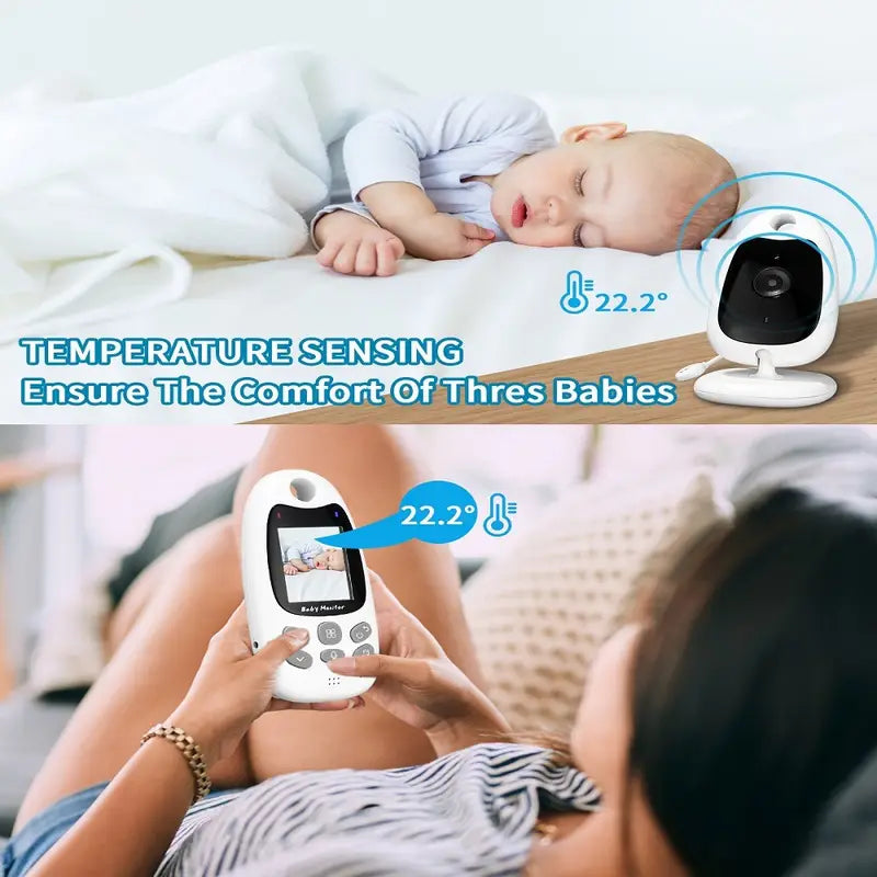 Kabelloses Babyphone mit Video, Audio, Nachtsicht und Zwei-Wege-Kommunikation