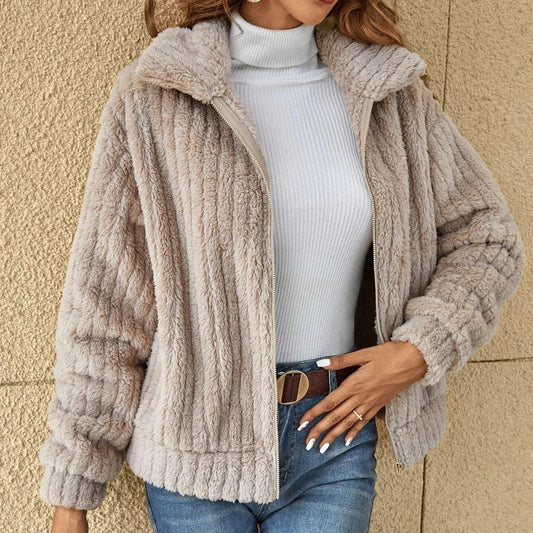 Pluche Vest Dames – Zachte en Warme Vest voor Herfst en Wintermode
