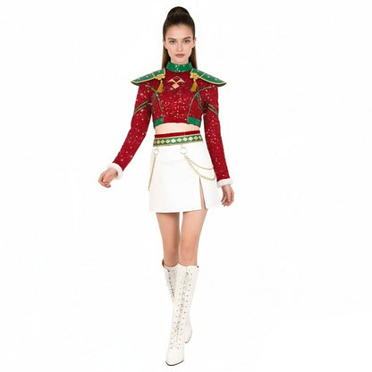 Kerst Pop Idol Kostuum Feestjurk Outfit