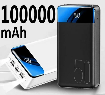 Draagbare Power Bank Snellader 10000mAh USB-C 2 Poorten